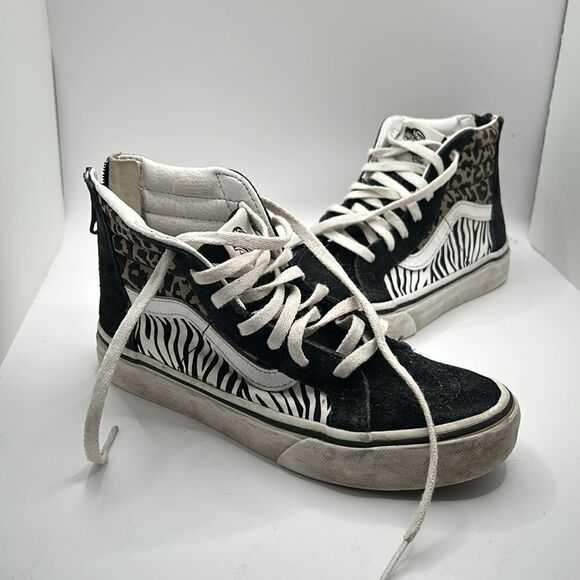 VANS Animal Mix Sk8-Hi Zip Juniors Shoes - Picture 2 of 10